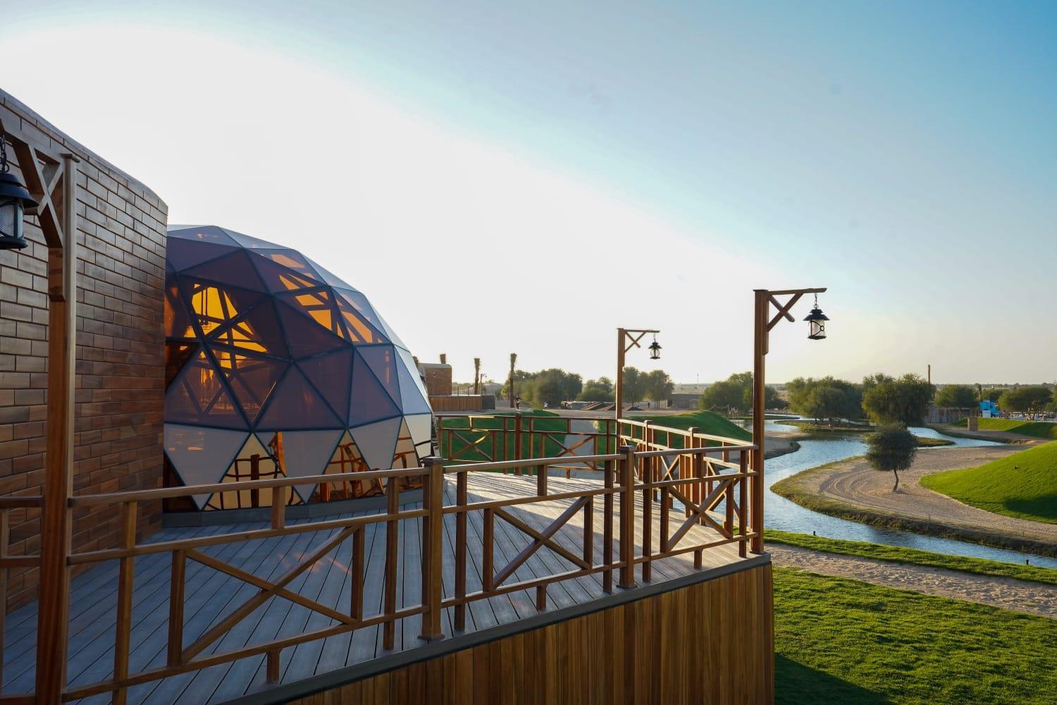 Al Marmoom Oasis Luxury Experiential Desert Resort Dubái Exterior foto