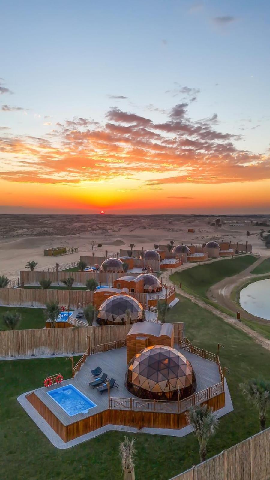 Al Marmoom Oasis Luxury Experiential Desert Resort Dubái Exterior foto