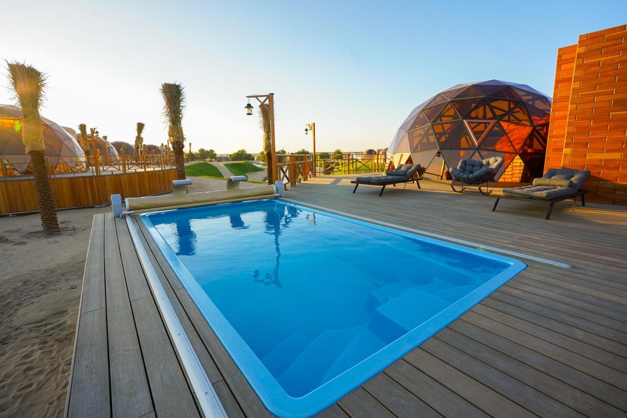 Al Marmoom Oasis Luxury Experiential Desert Resort Dubái Exterior foto